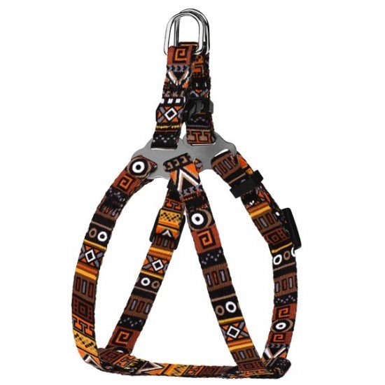 Breastplates for small breed dogs and cats BronzeDog Urban Ethnic Orange