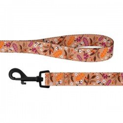 Leash for dogs BronzeDog Urban Flowers Nylon Beige