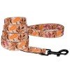 Leash for dogs BronzeDog Urban Flowers Nylon Beige