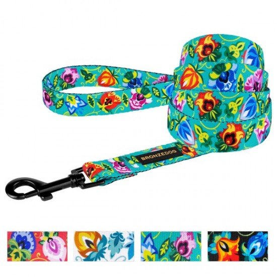 Leash for dogs BronzeDog Urban Folk Nylon Menthol