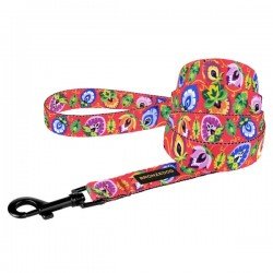 Leash for dogs BronzeDog Urban Folk Nylon Coral
