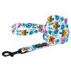 Leash for dogs BronzeDog Urban Folk Nylon White