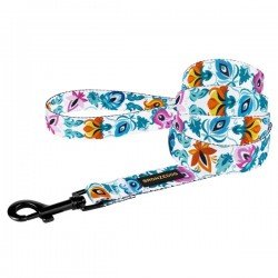 Leash for dogs BronzeDog Urban Folk Nylon White