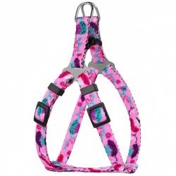 Breastplates for small breed dogs and cats BronzeDog Urban Flowers Pink Breastplates for small breed dogs and cats BronzeDog Urban Flowers Pink