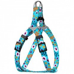 Breastplates for small breed dogs and cats BronzeDog Urban Flowers Menthol Breastplates for small breed dogs and cats BronzeDog Urban Flowers Menthol